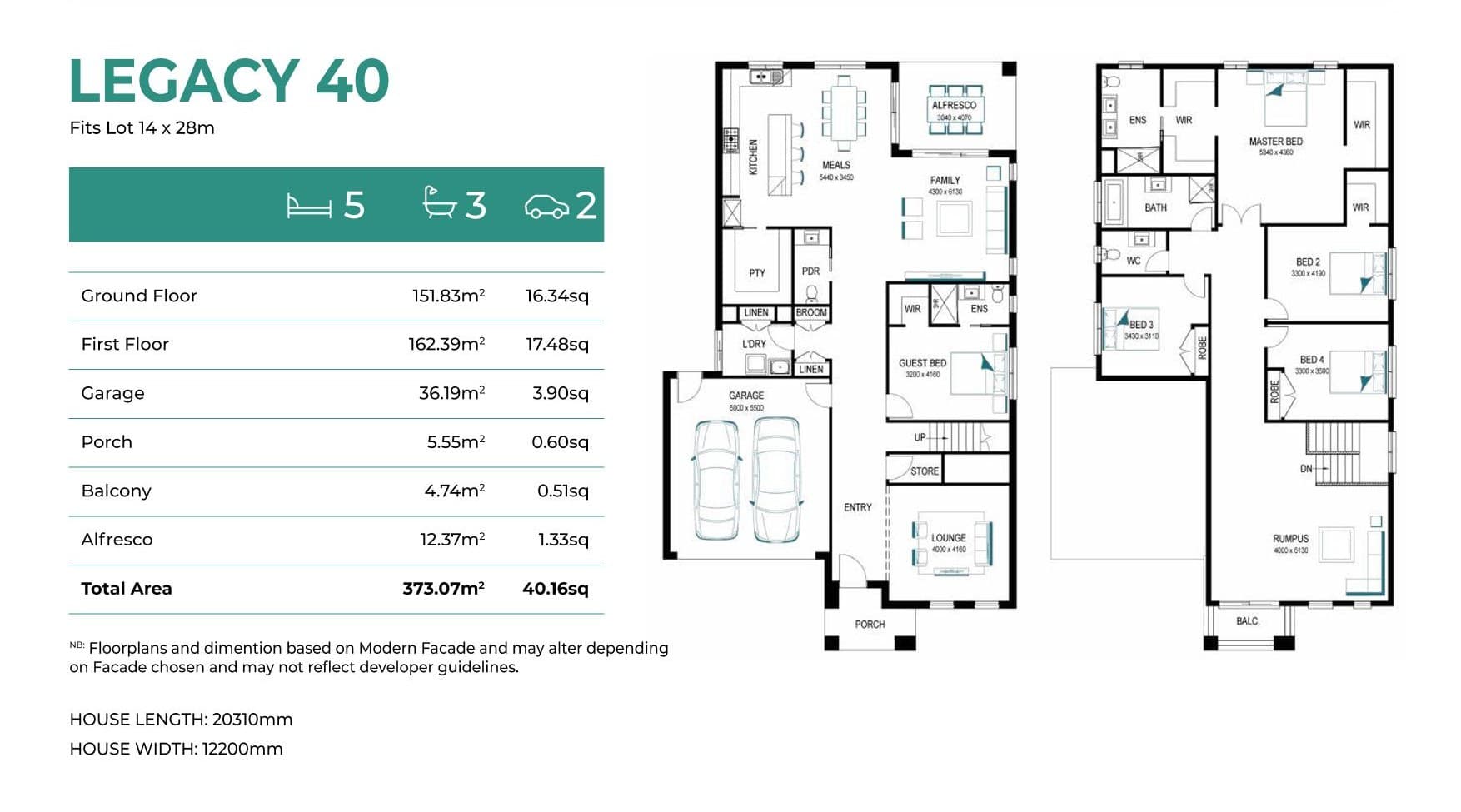 Legacy 40 elevation