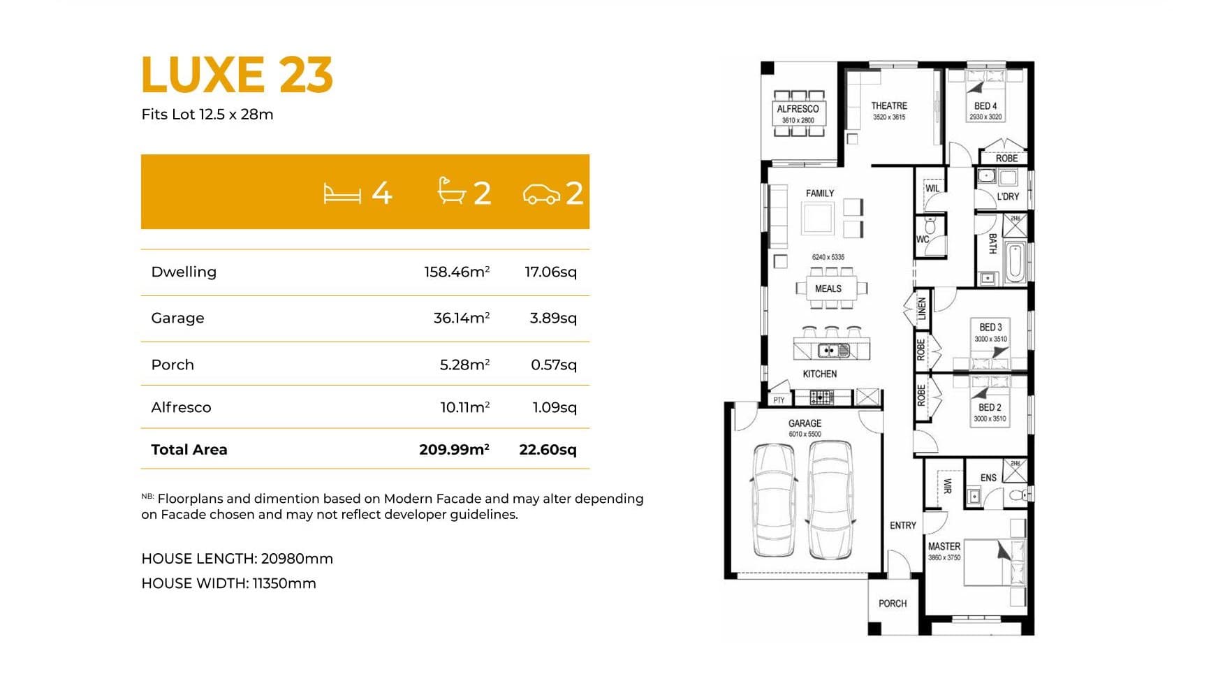 Luxe 23 elevation