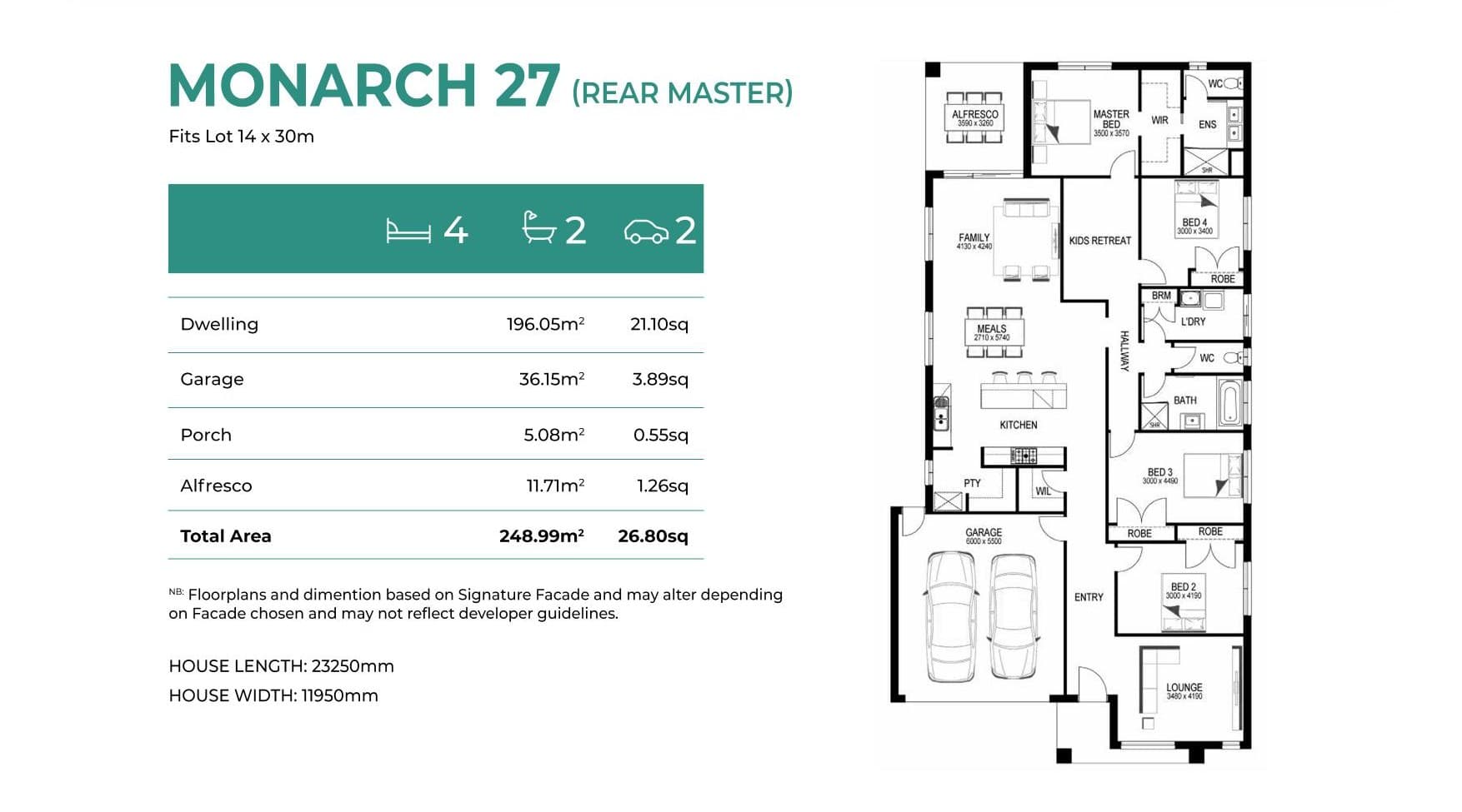 Monarch 27 elevation