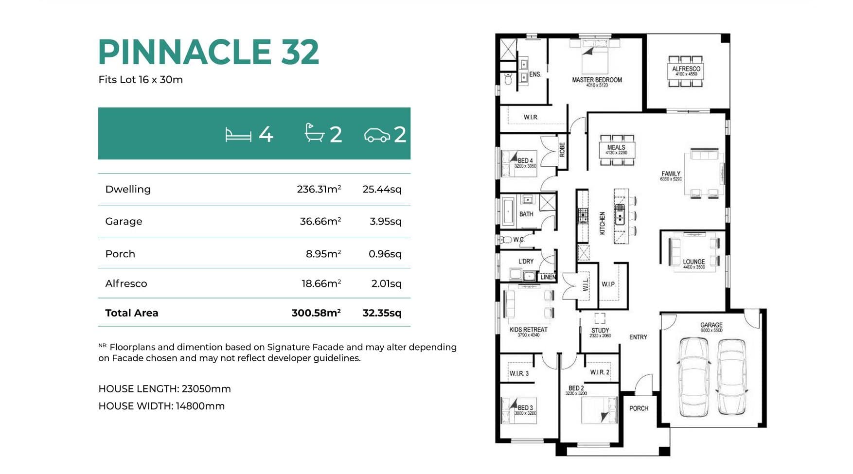 Pinnacle 32 elevation