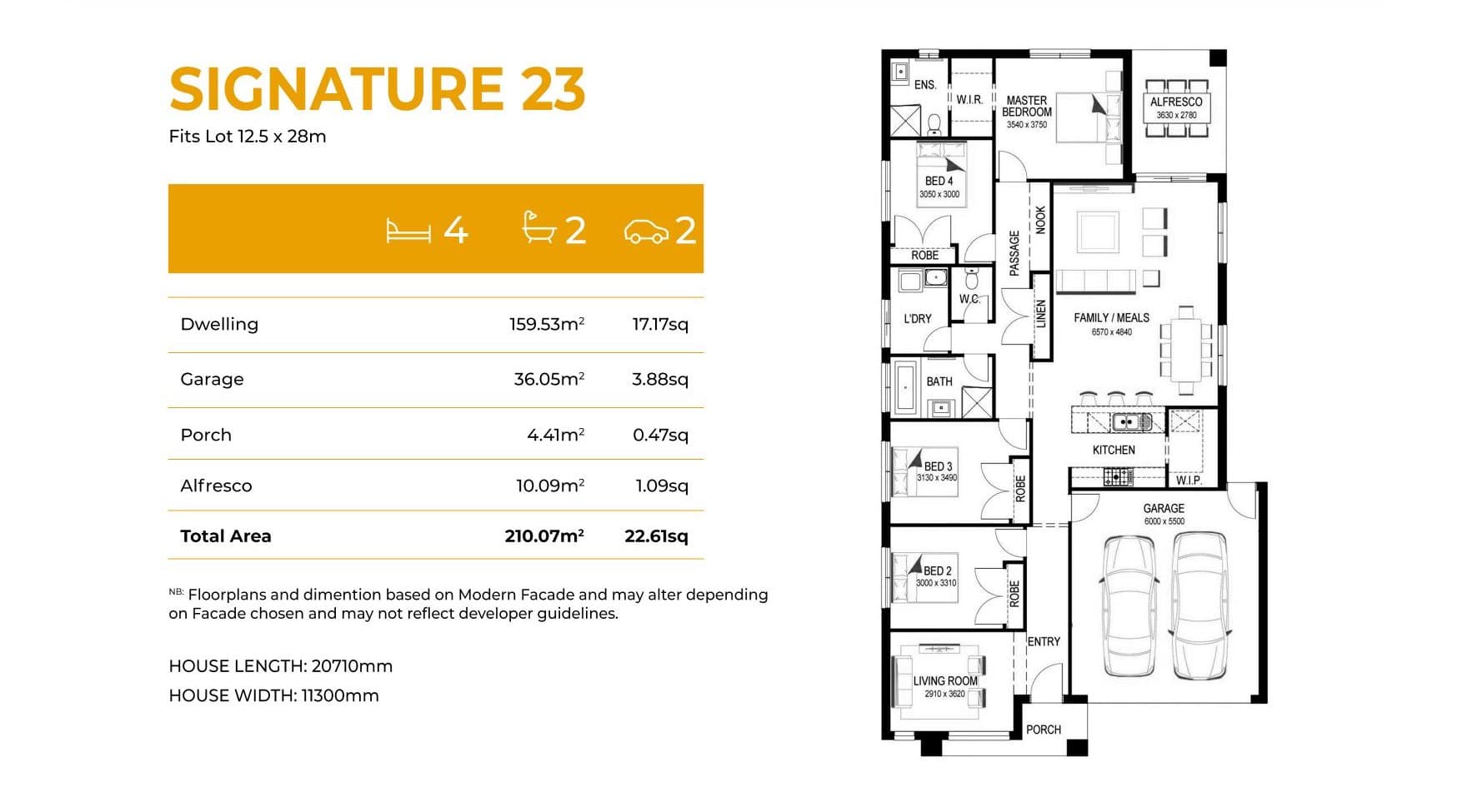 Signature 23 elevation