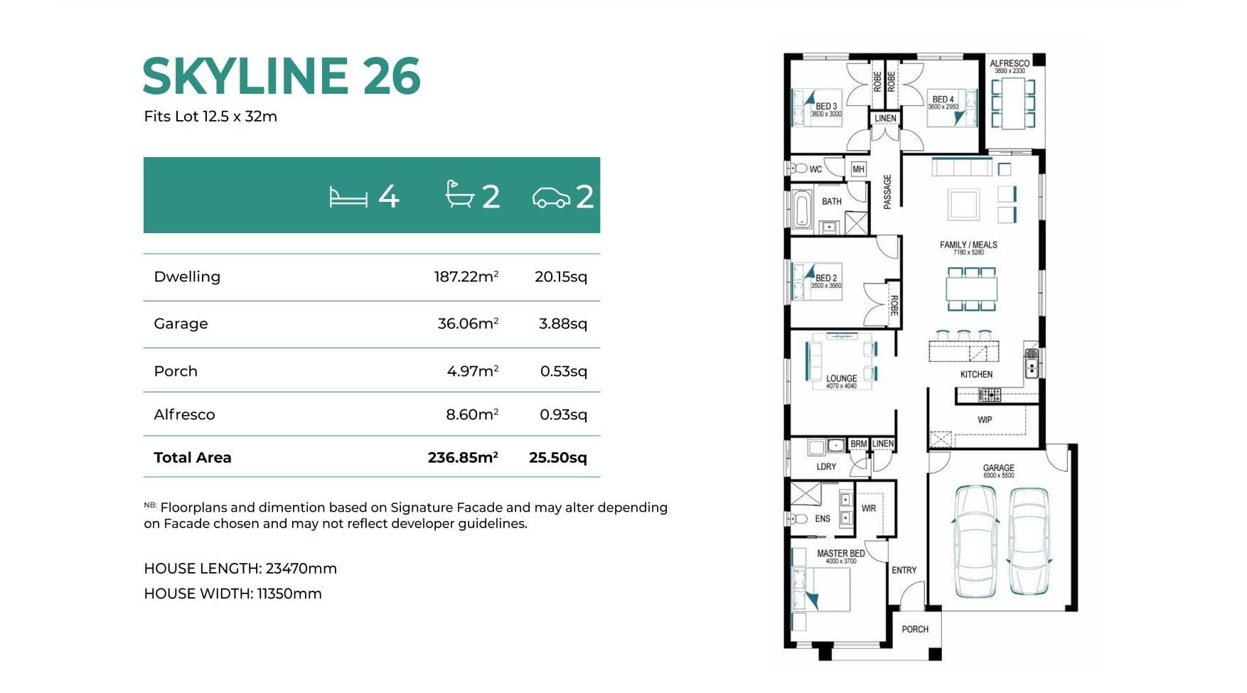 Skyline 26 elevation